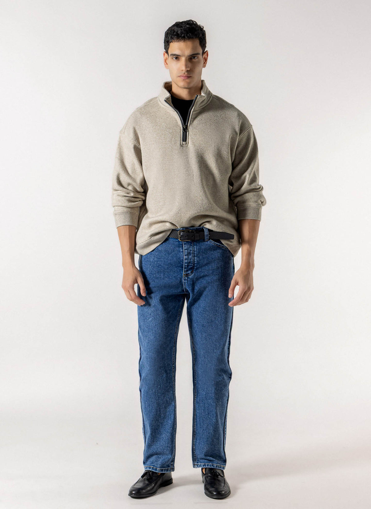 SOFT QUARTER ZIP SWEATSHIRT