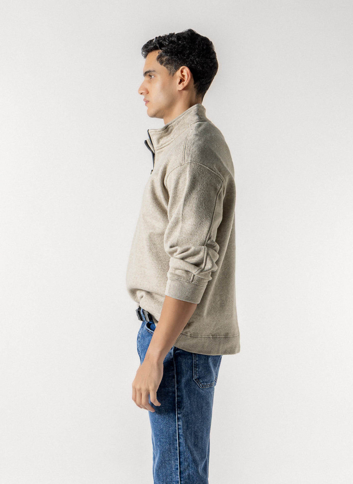 SOFT QUARTER ZIP SWEATSHIRT