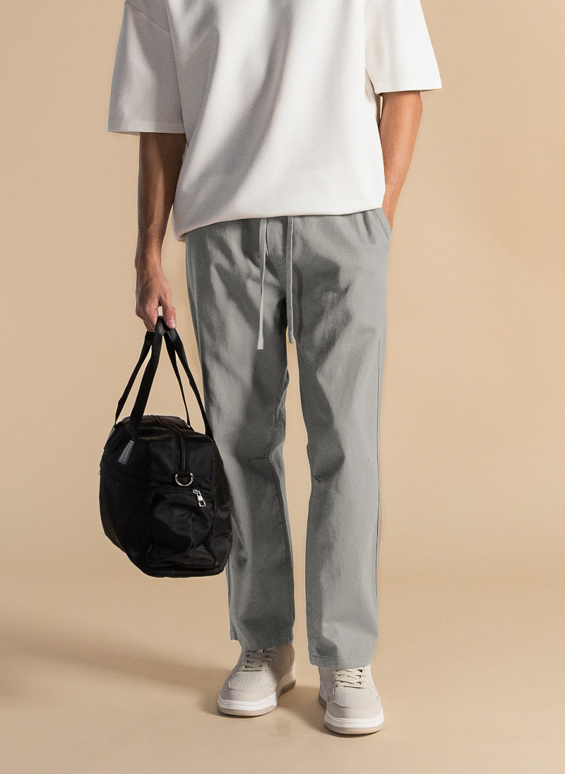 COMFORT FIT DENIM TROUSERS