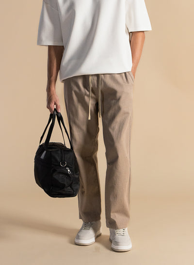 COMFORT FIT DENIM TROUSERS