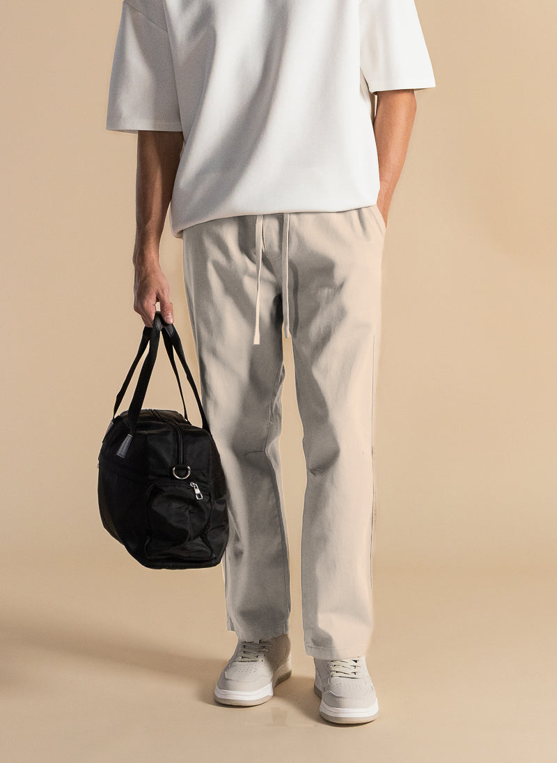 COMFORT FIT DENIM TROUSERS