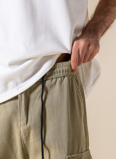 JOGGER-WAIST CARGO TROUSERS