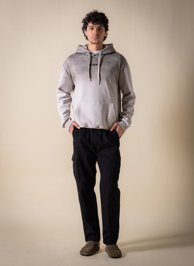 WASHED EMBROIDERED SOFT HOODIE