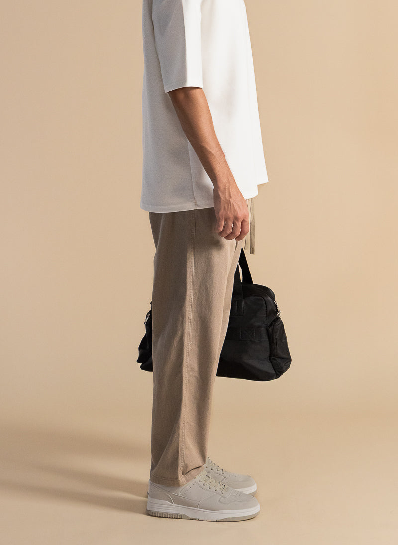 COMFORT FIT DENIM TROUSERS