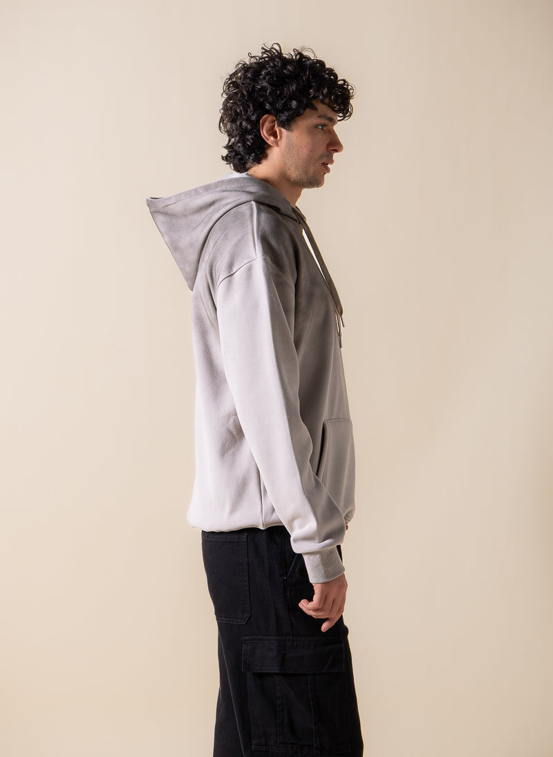 WASHED EMBROIDERED SOFT HOODIE