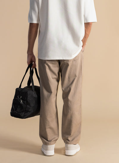 COMFORT FIT DENIM TROUSERS
