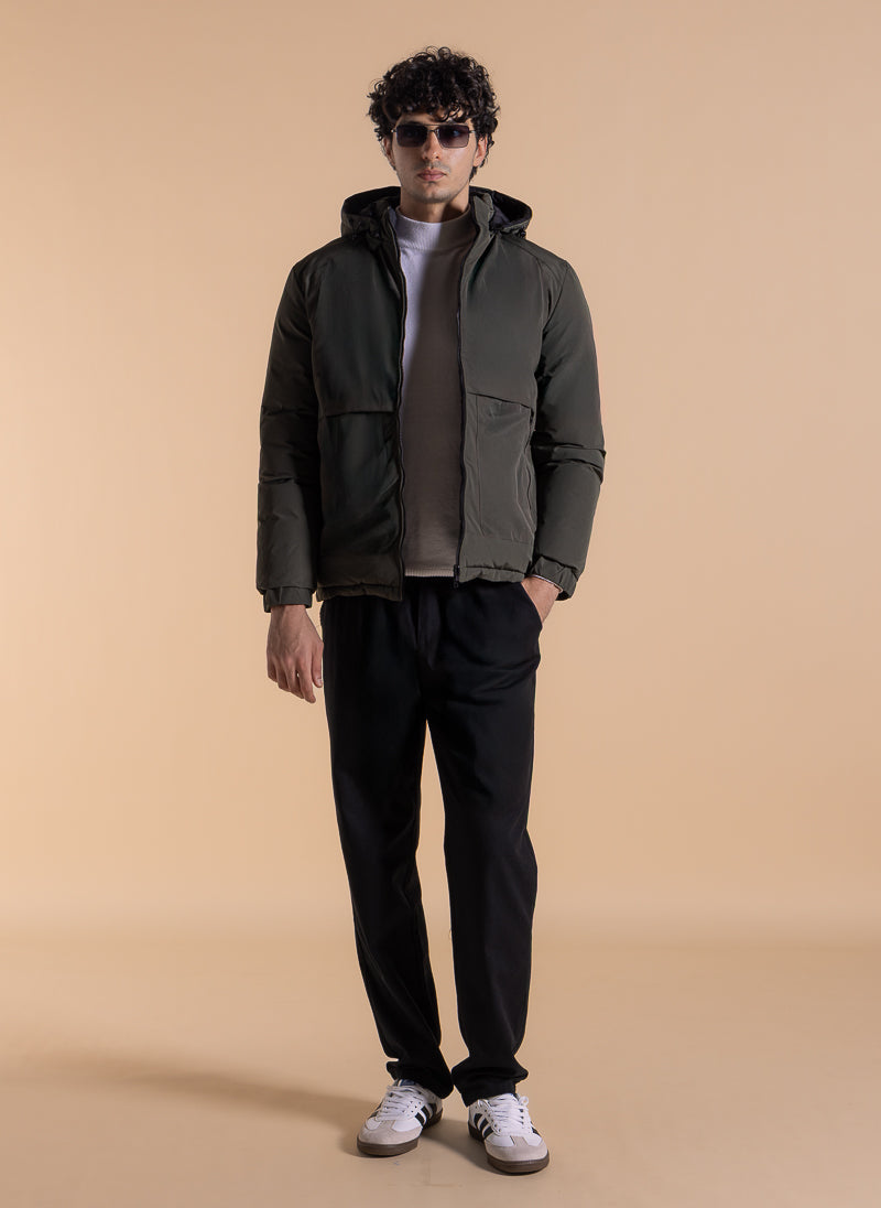 DETAILED RESERSIBLE PUFFER JACKET