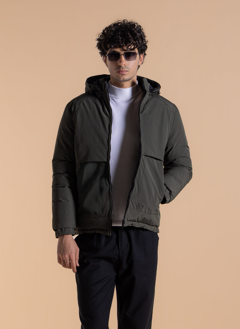 DETAILED RESERSIBLE PUFFER JACKET