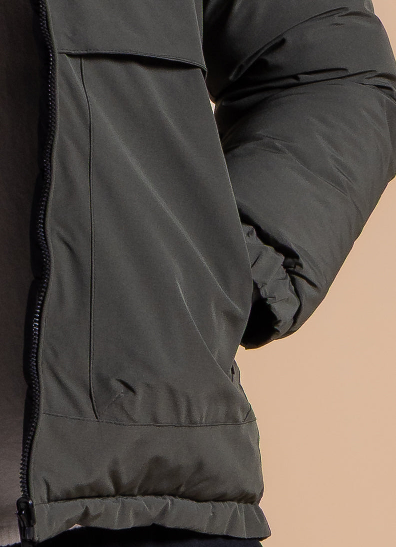 DETAILED RESERSIBLE PUFFER JACKET