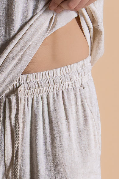LINEN BLEND COMFORT TROUSER SET