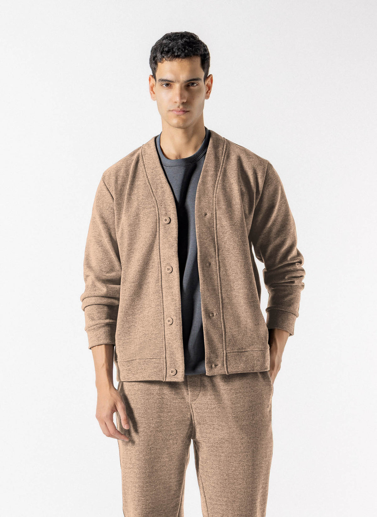 TEXTURED CARDIGAN SET