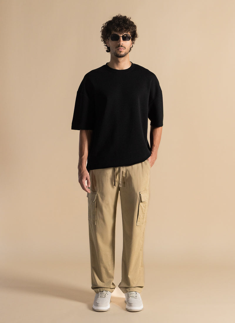 RELAXED FIT CARGO TROUSERS