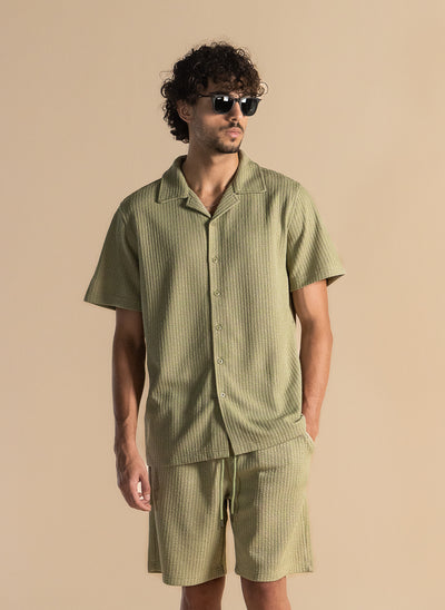 TEXTURED SHIRT SET