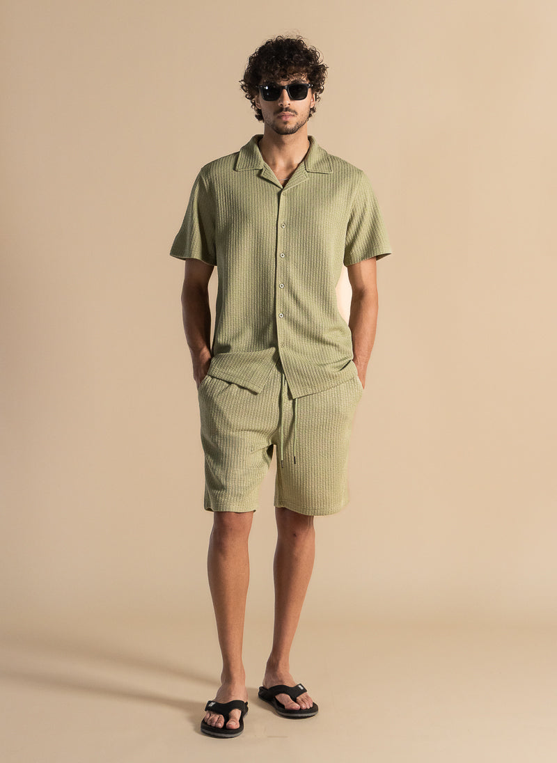 TEXTURED SHIRT SET