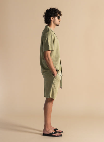 TEXTURED SHIRT SET