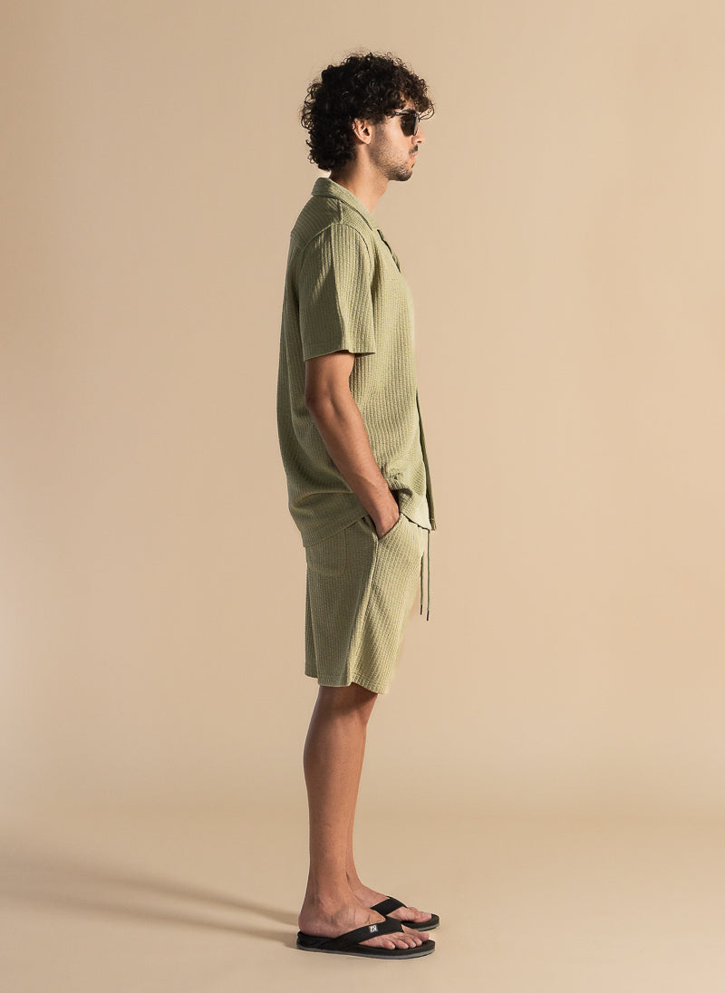 TEXTURED SHIRT SET