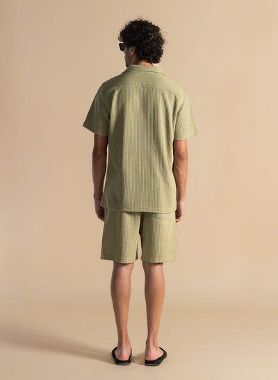 TEXTURED SHIRT SET