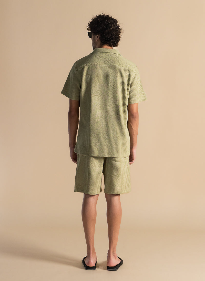 TEXTURED SHIRT SET