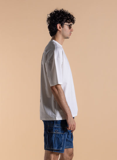 MIDWEIGHT CONTRAST PRINTED T-SHIRT