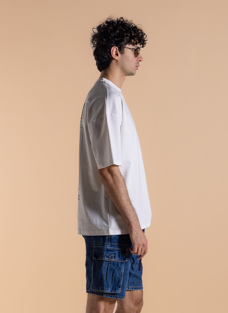 MIDWEIGHT CONTRAST PRINTED T-SHIRT
