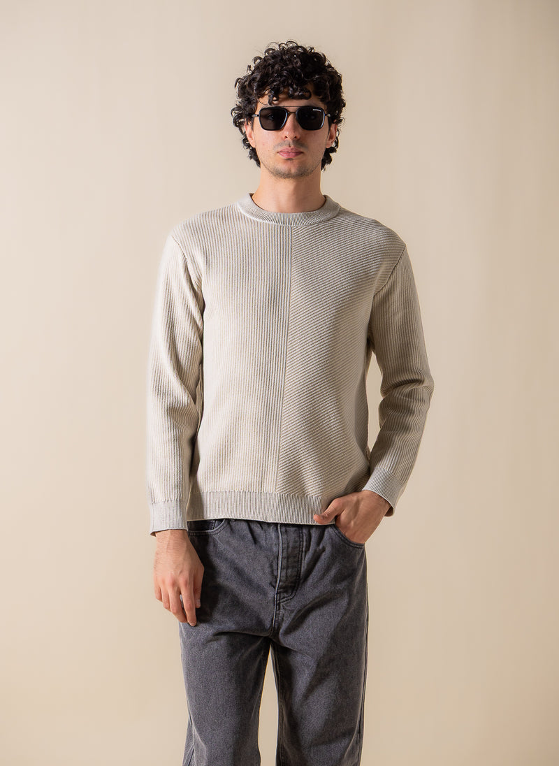 TEXTURED COMFORT SWEATER