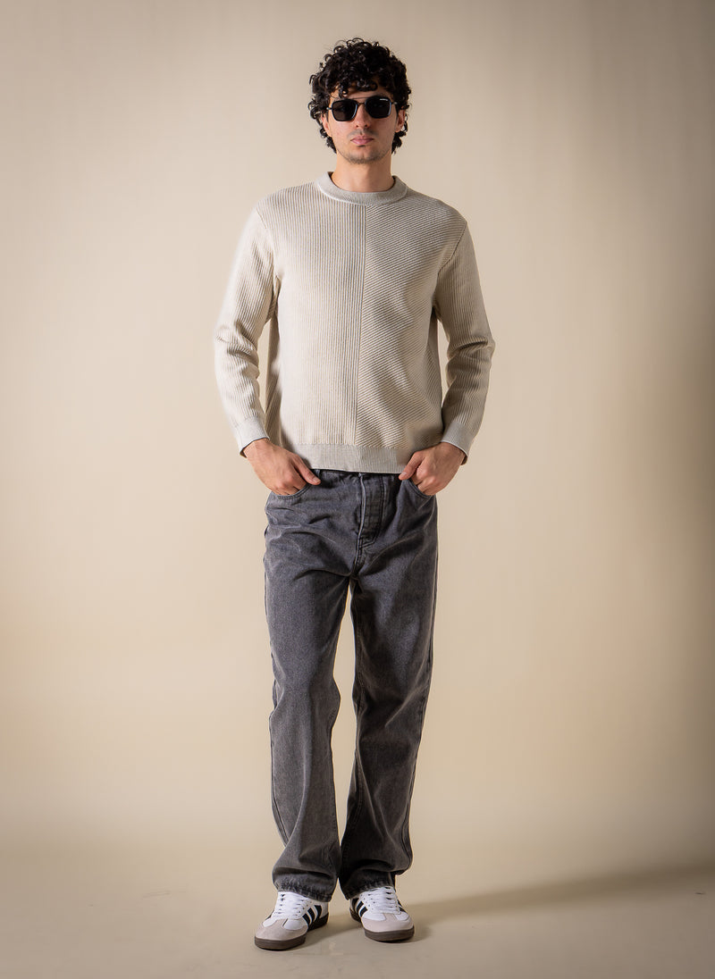 TEXTURED COMFORT SWEATER