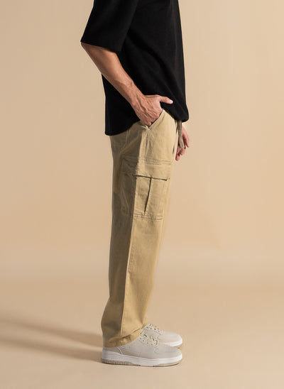 RELAXED FIT CARGO TROUSERS