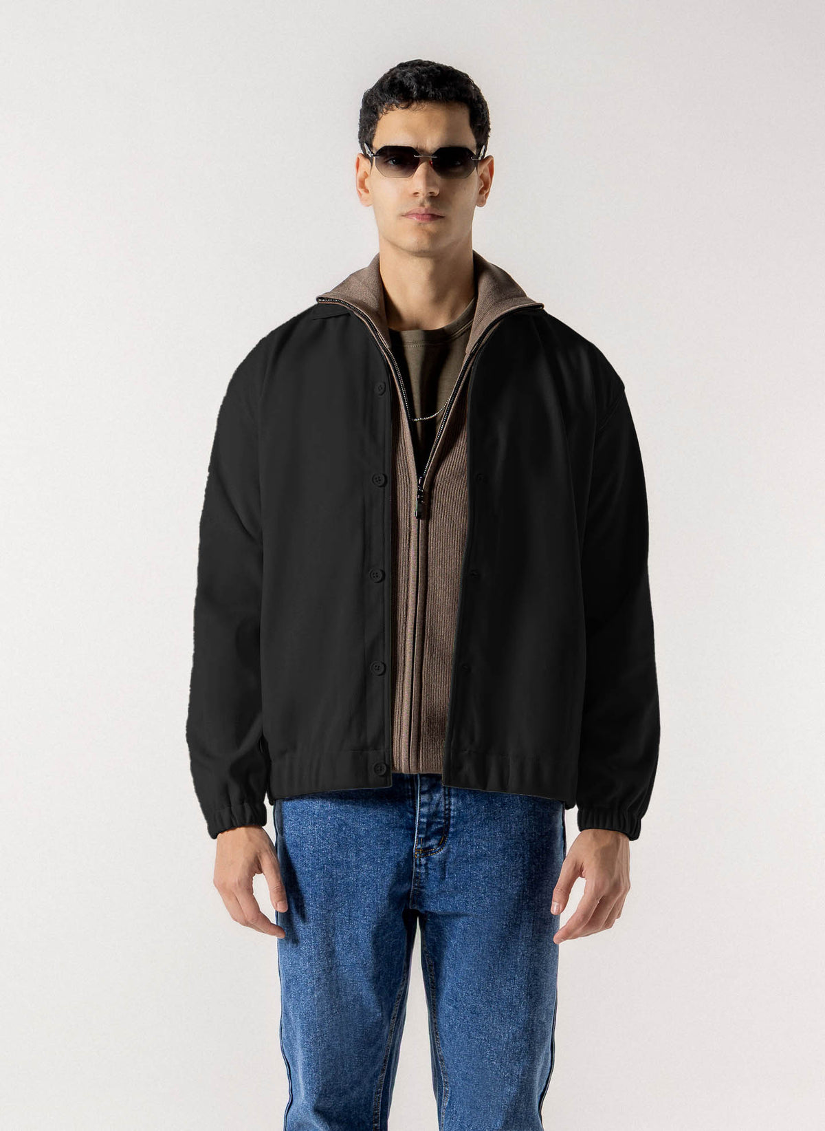 TEXTURED MIDWEIGHT OVERSHIRT