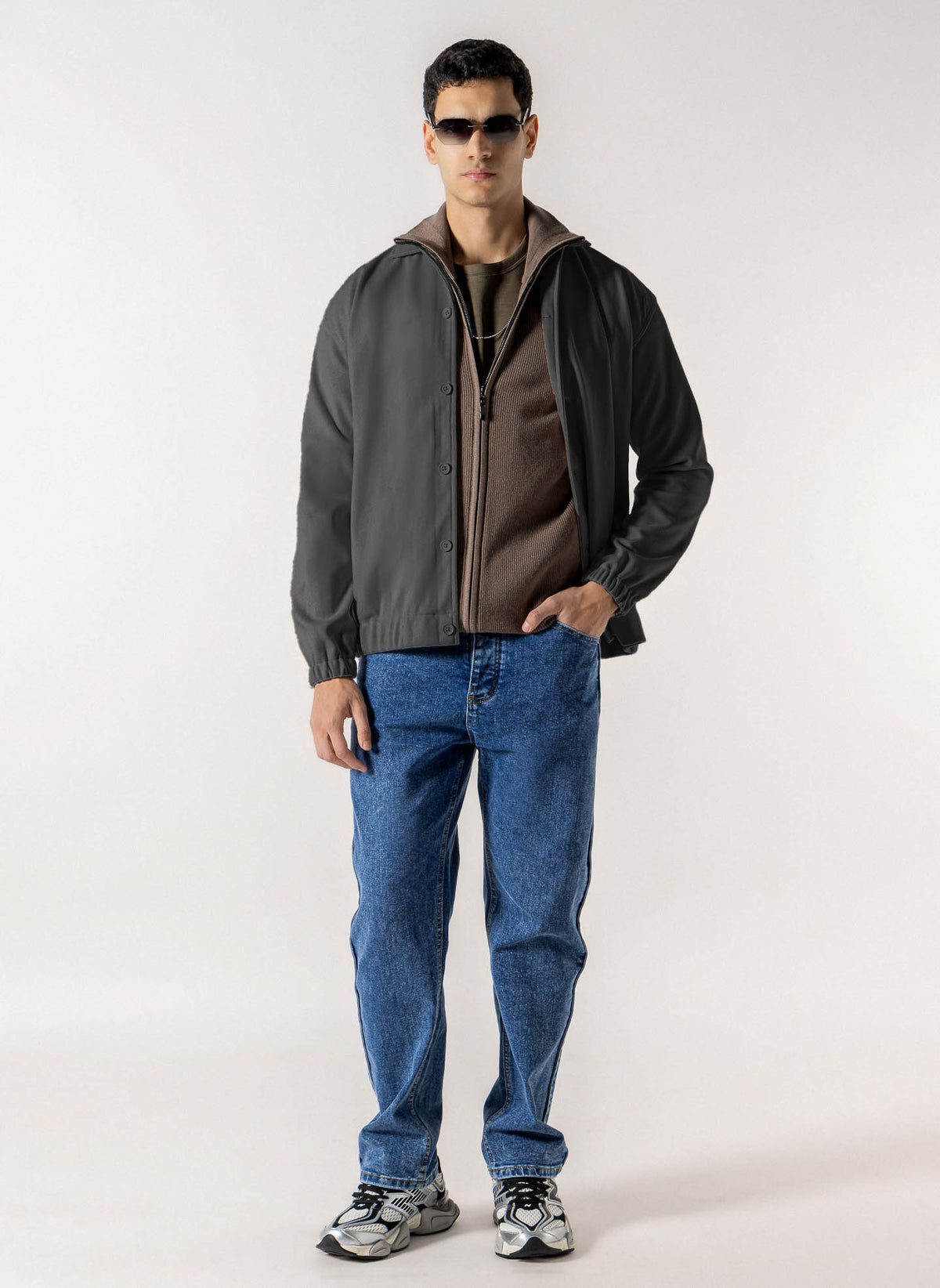TEXTURED MIDWEIGHT OVERSHIRT