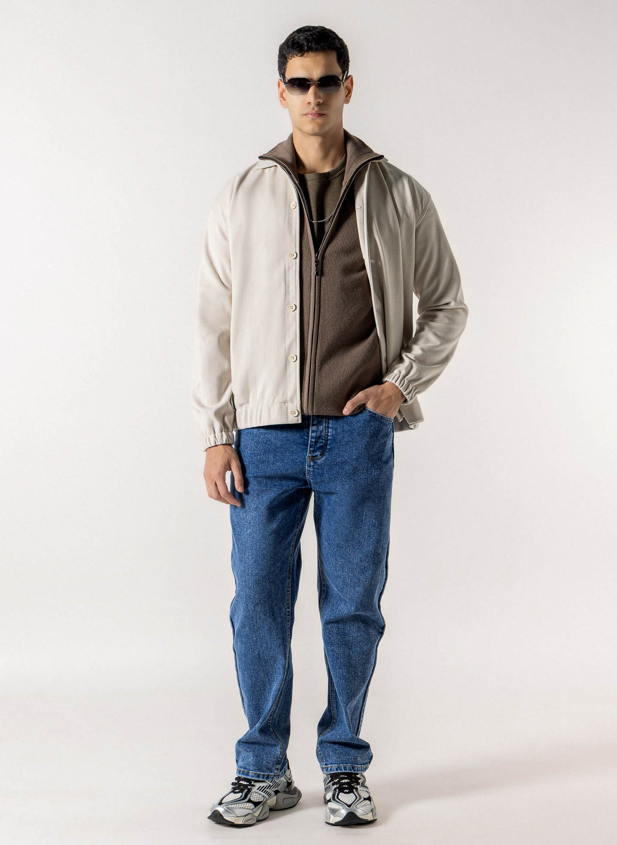 TEXTURED MIDWEIGHT OVERSHIRT