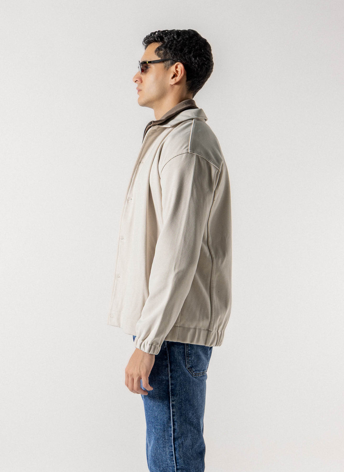 TEXTURED MIDWEIGHT OVERSHIRT