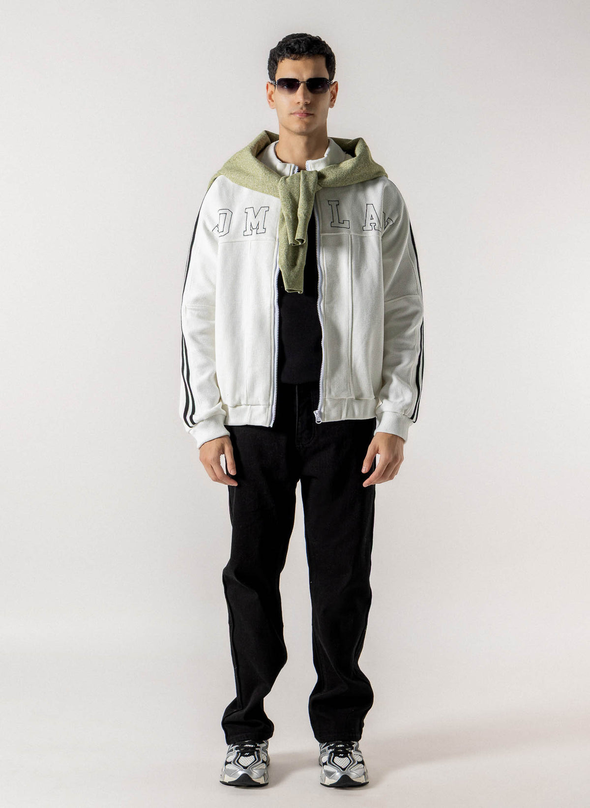 EMBROIDERED VARISITY BOMBER JACKET