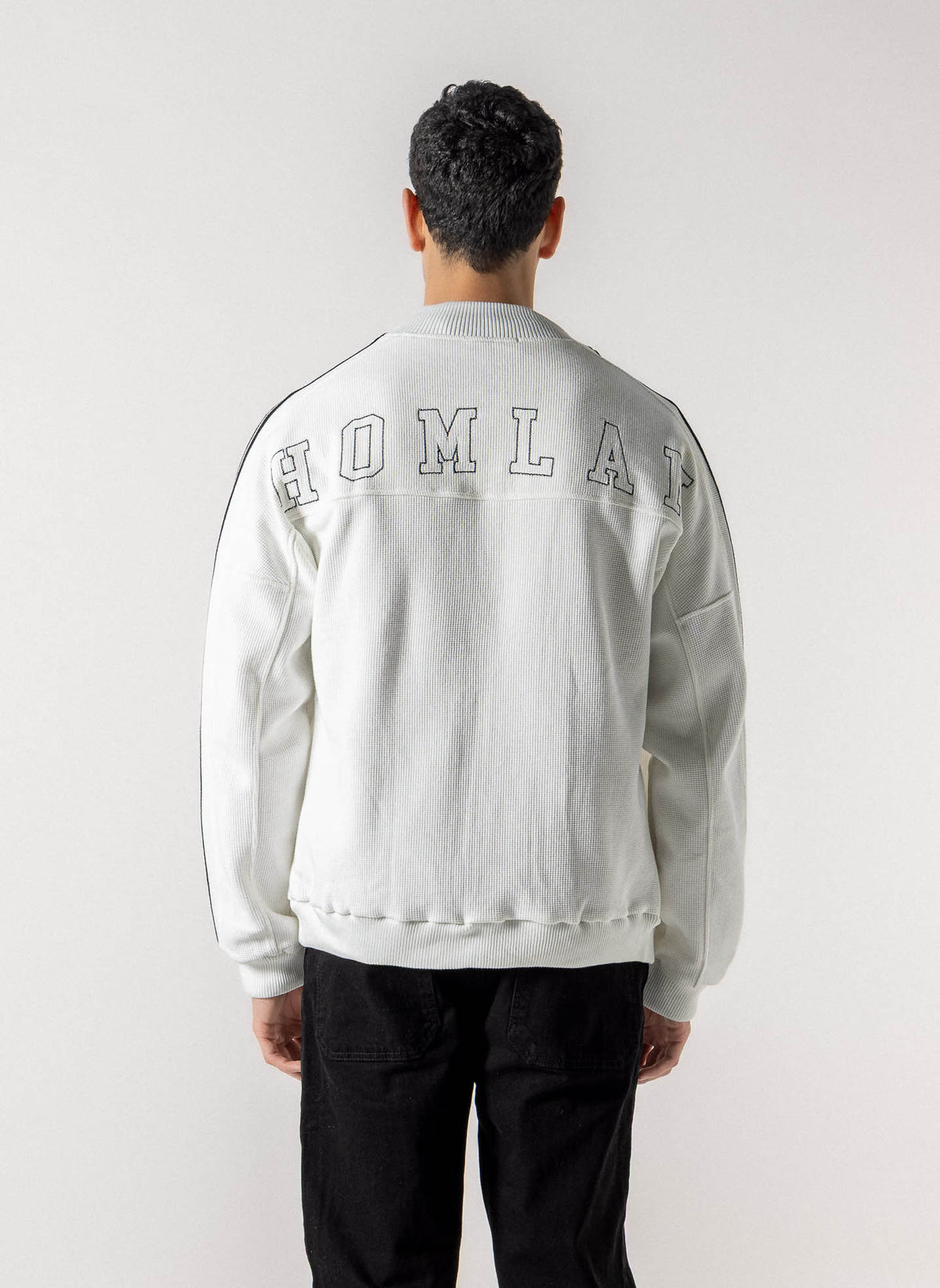 EMBROIDERED VARISITY BOMBER JACKET