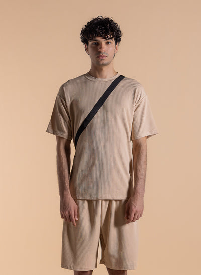 TEXTURED COMOFRT T-SHIRT SET