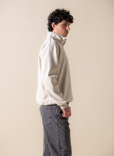 EMBROIDERED QUARTER-ZIP SWEATSHIRT