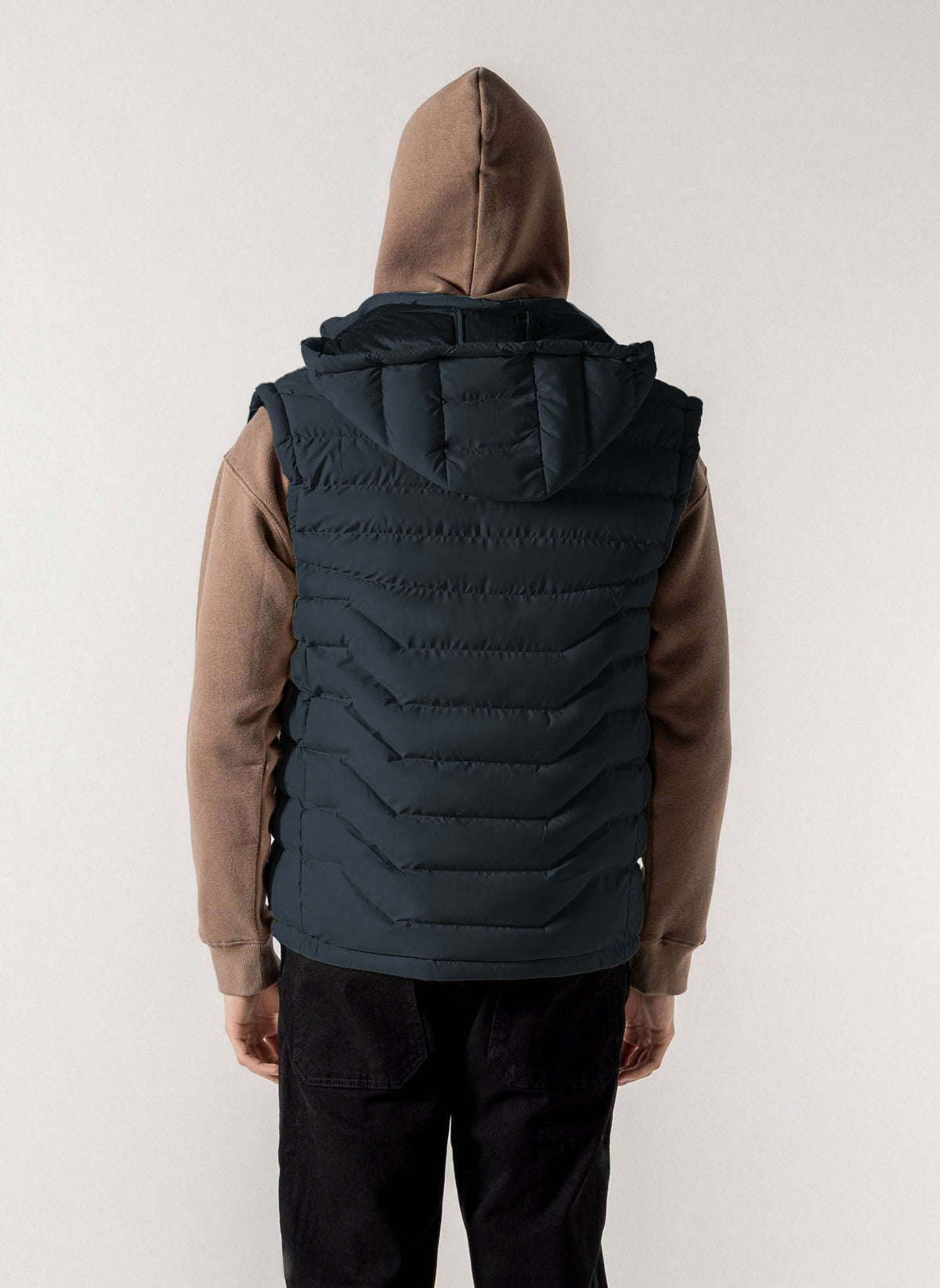 VELVET FLEECE LINED PUFFER VEST
