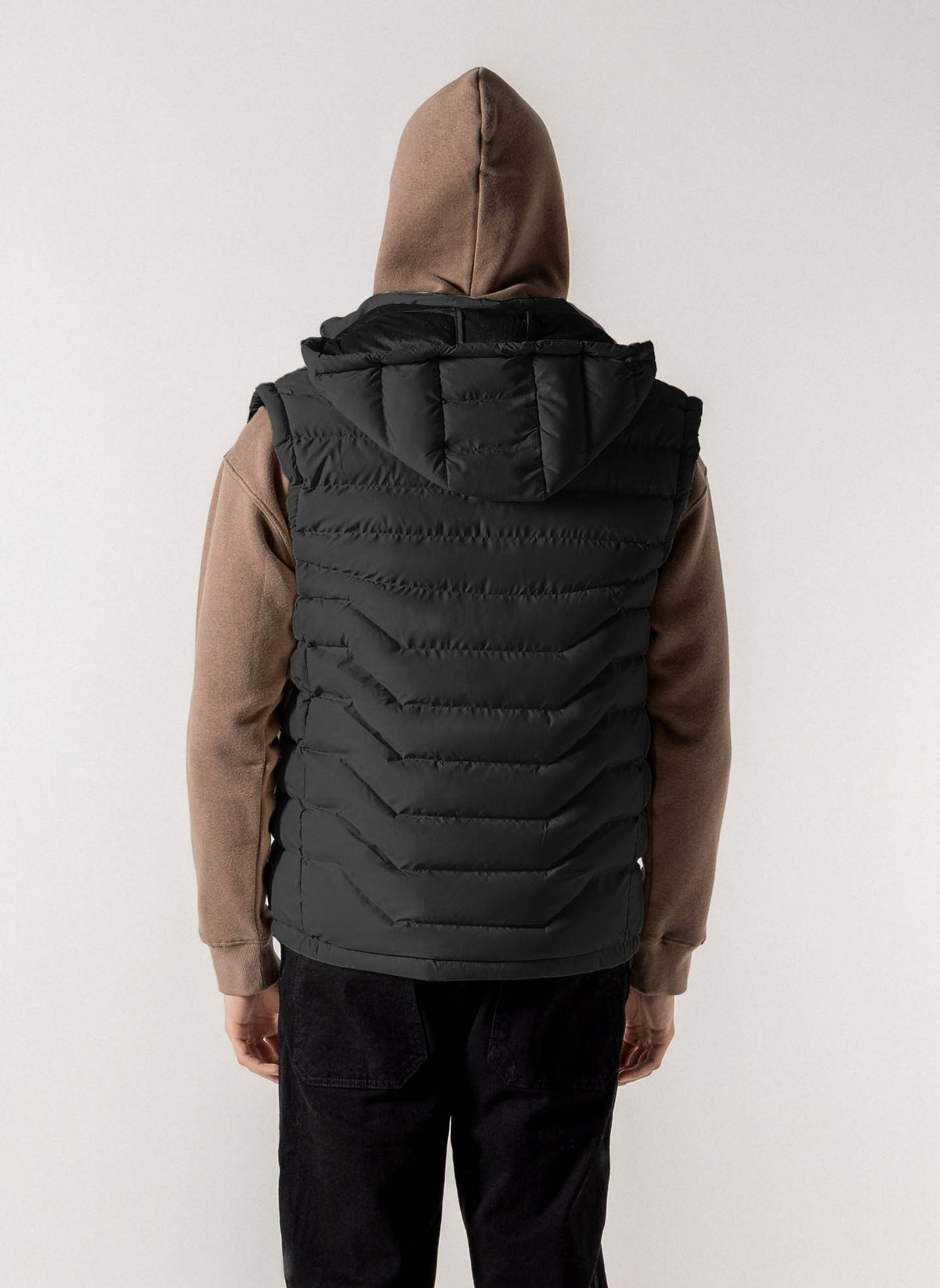 VELVET FLEECE LINED PUFFER VEST