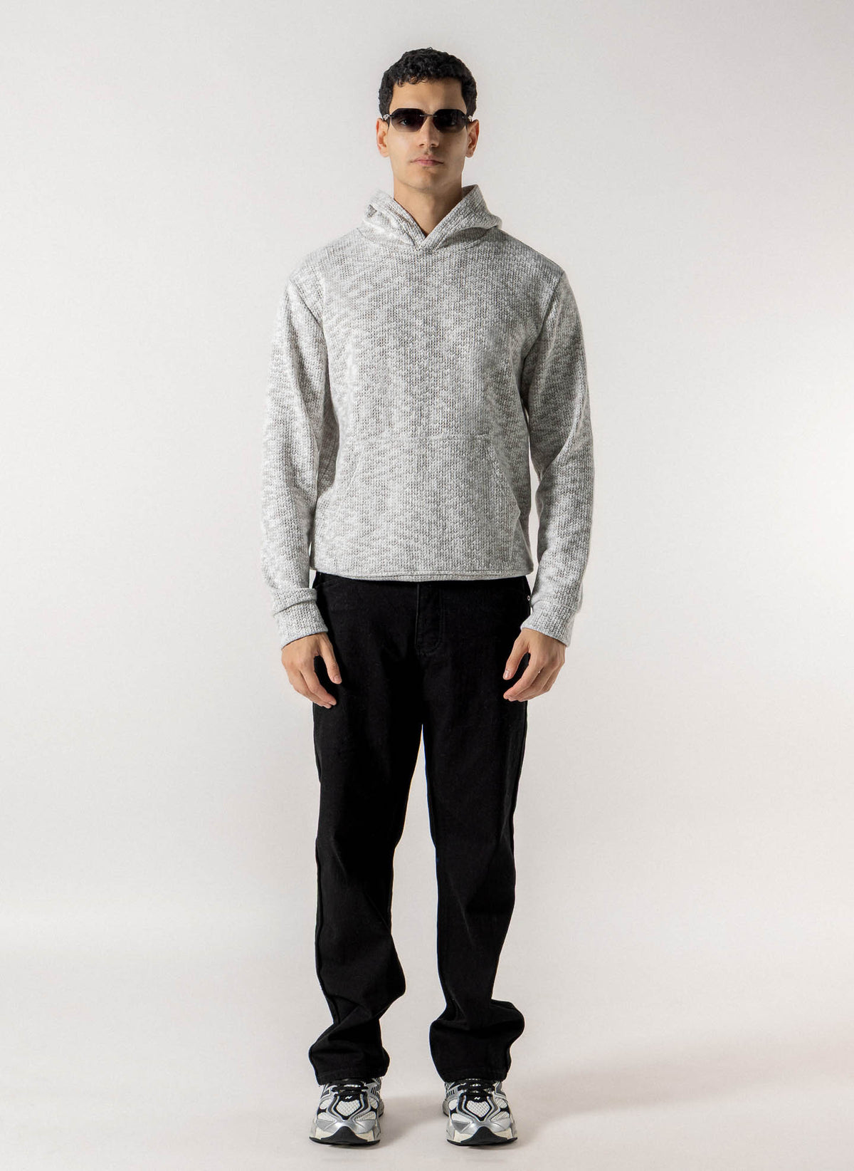 TEXTUREDE KNIT HOODIE