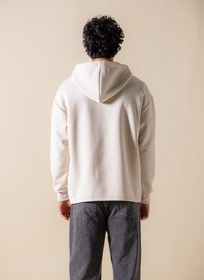 BUTTON DETAILED COMFORT HOODIE