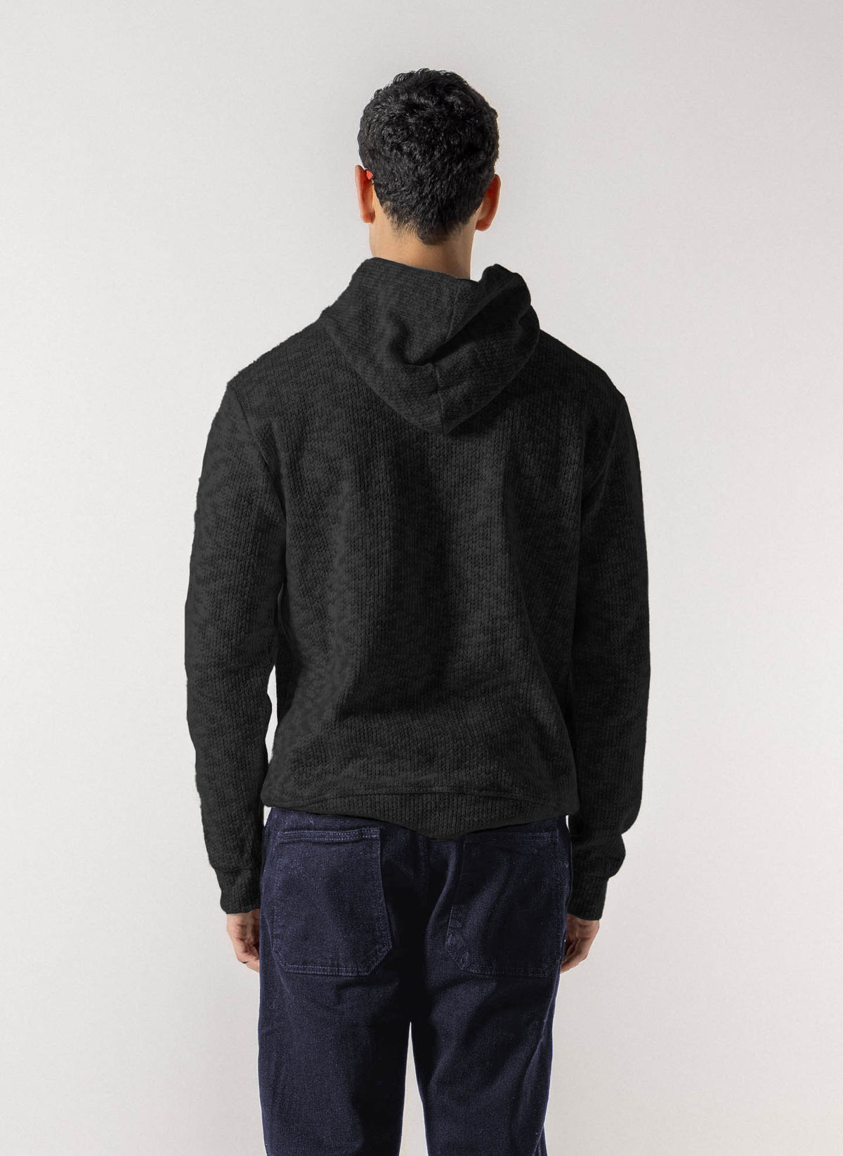 TEXTUREDE KNIT HOODIE