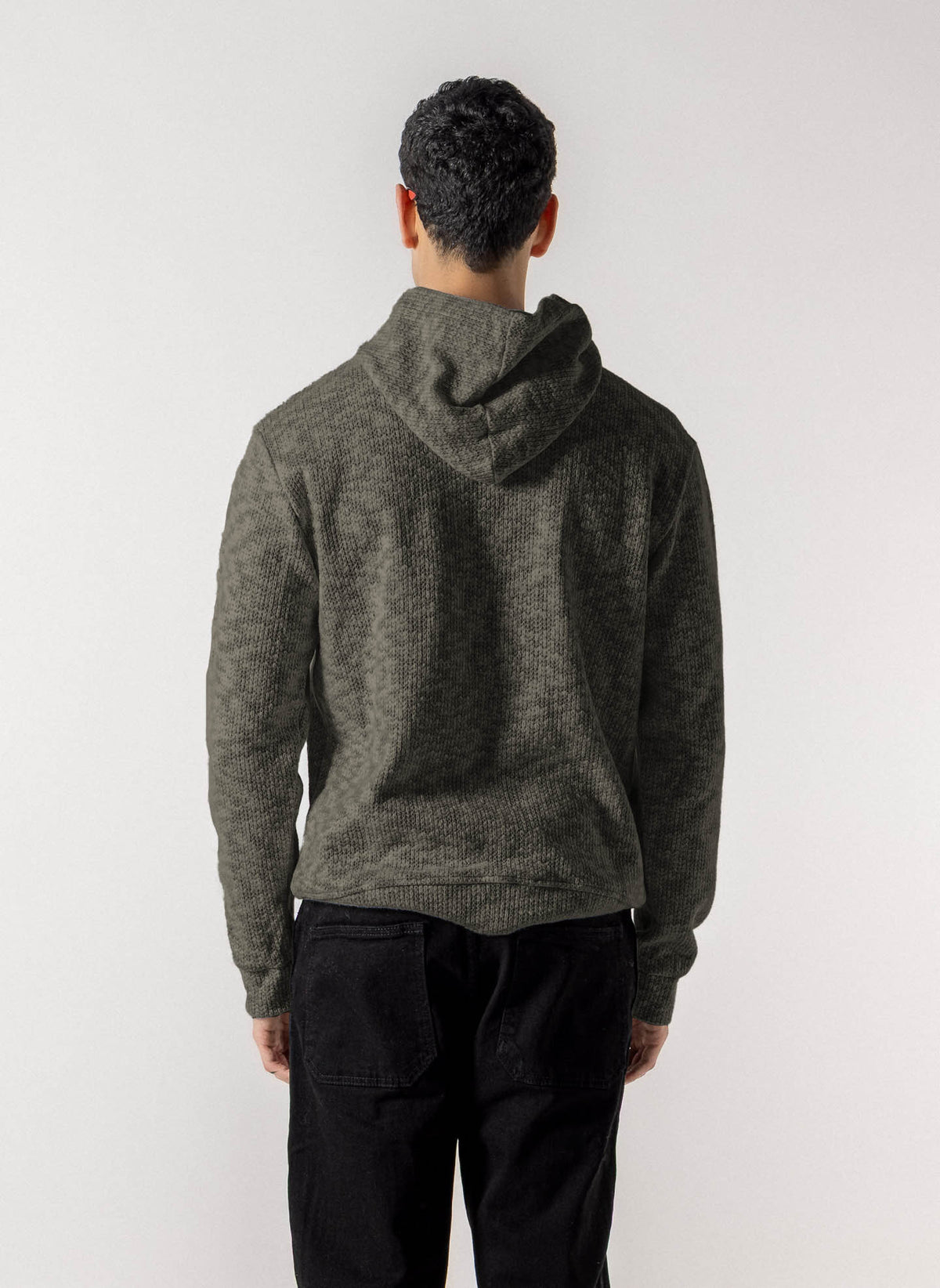 TEXTUREDE KNIT HOODIE