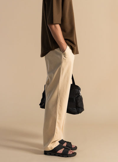 LINEN BLEND COMFORT TROUSERS