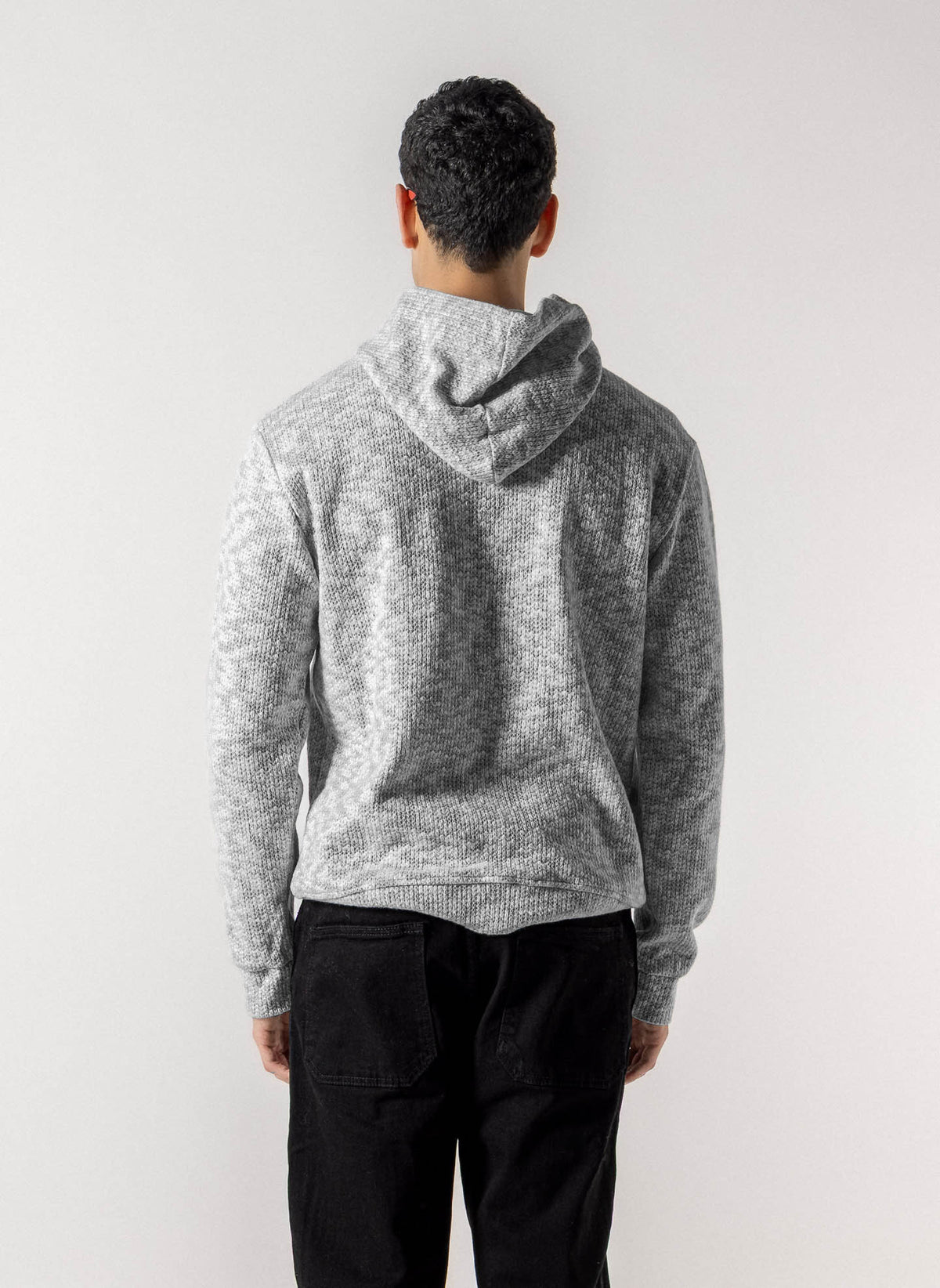 TEXTUREDE KNIT HOODIE