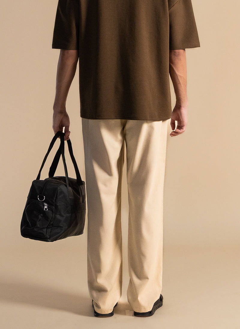LINEN BLEND COMFORT TROUSERS
