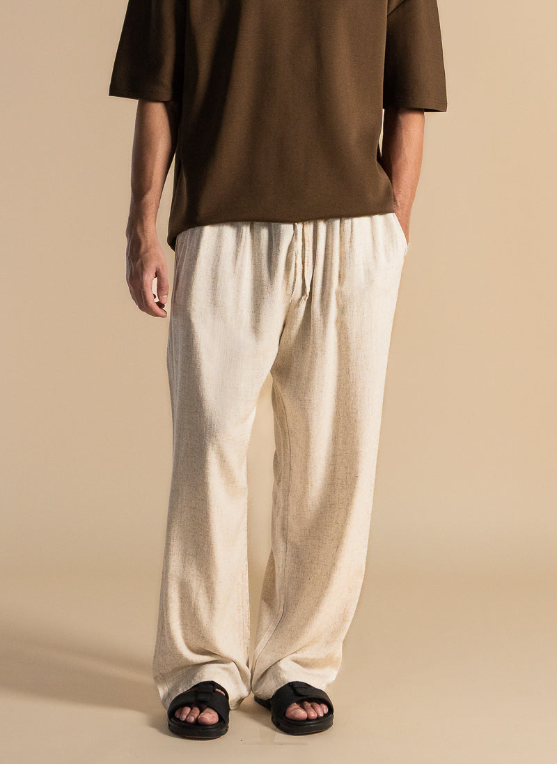 LINEN RELAXED-FIT COMFORT TROUSERS