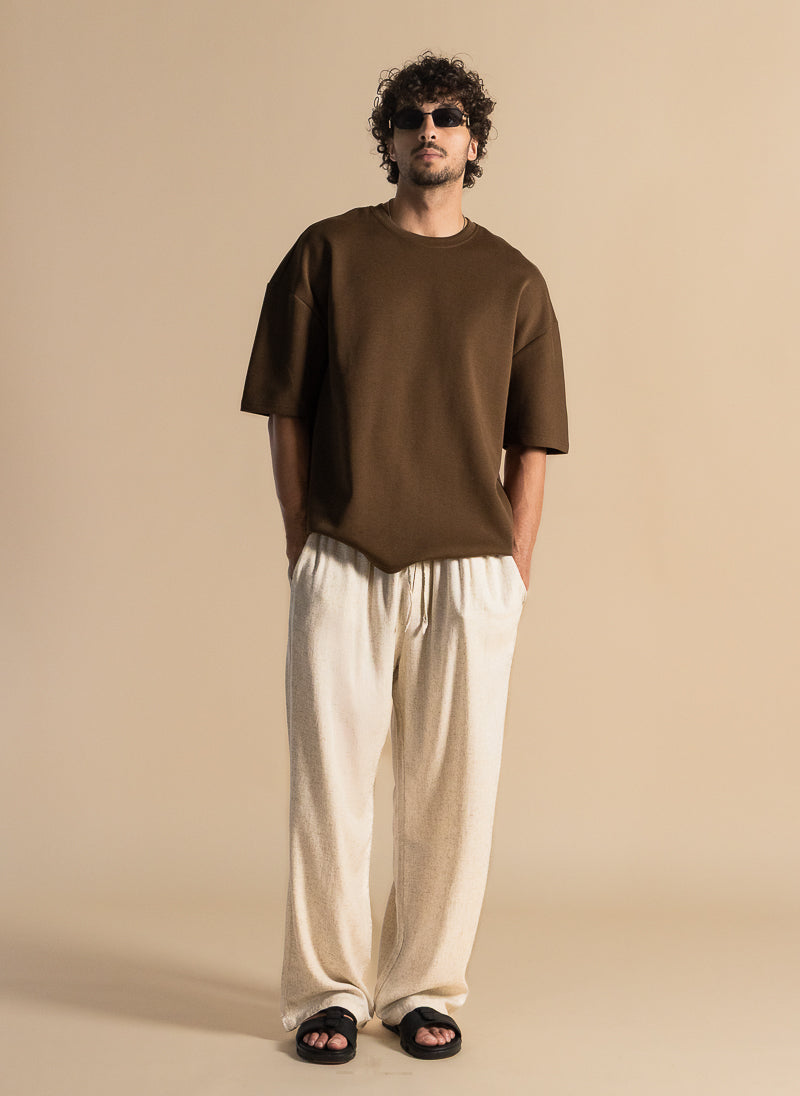 LINEN RELAXED-FIT COMFORT TROUSERS