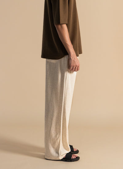 LINEN RELAXED-FIT COMFORT TROUSERS