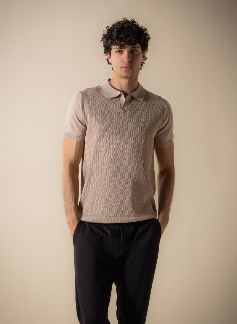 SLIM KNITTED POLO SHIRT – SHAPES | UAE | Shop for the Latest Clothes ...