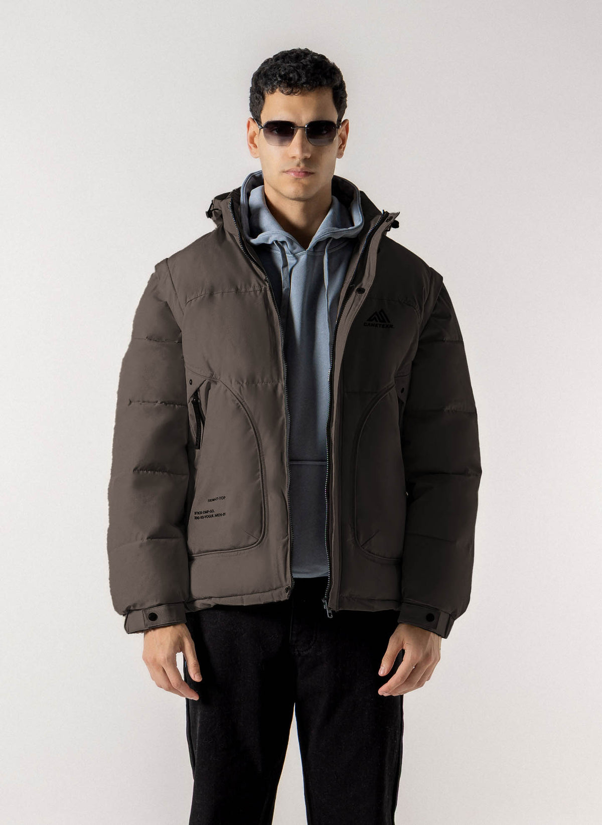 TECHNICAL FLEECE LINED PUFFER JACET