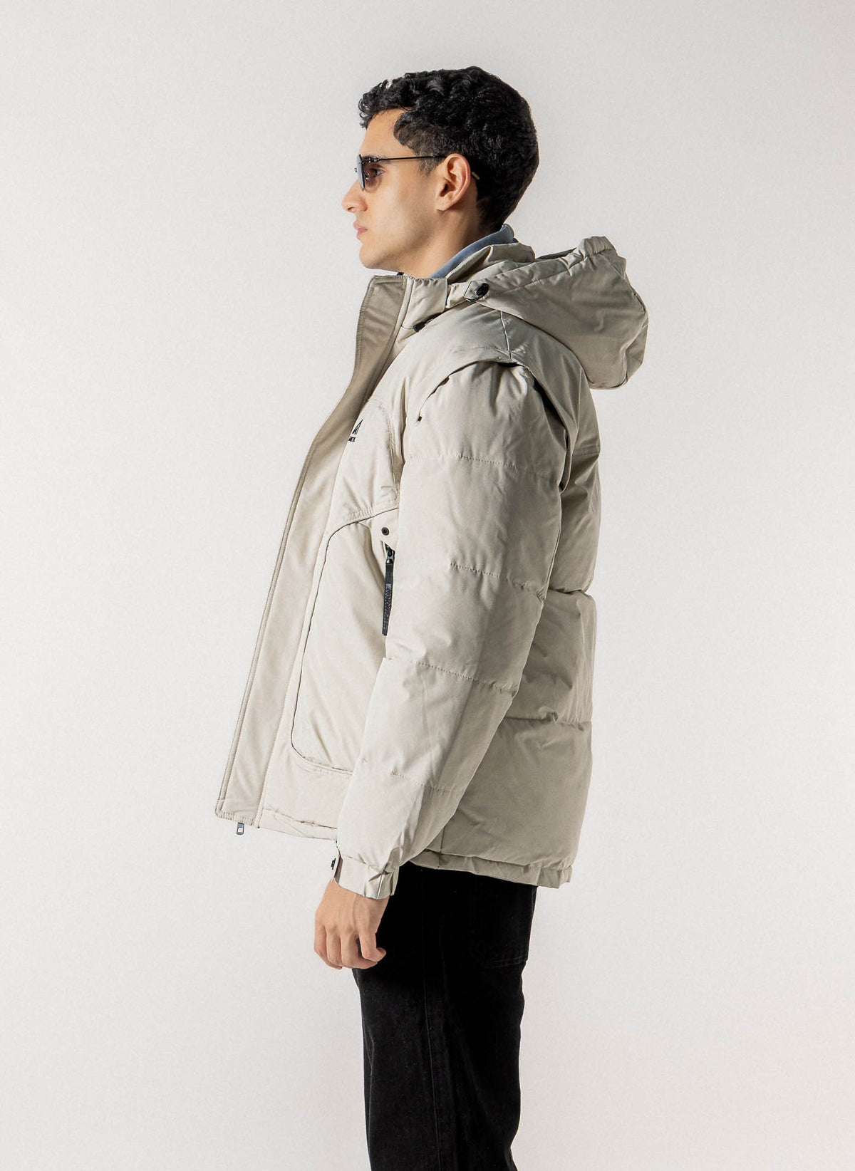 TECHNICAL FLEECE LINED PUFFER JACET
